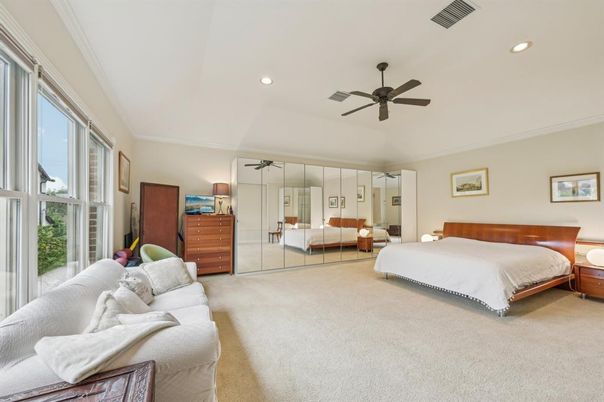 Bedroom, Interior, Recessed Lighting