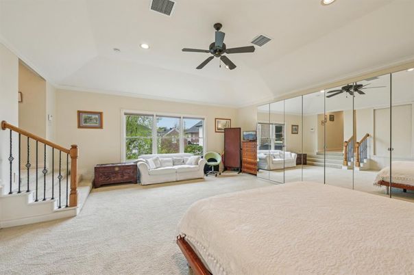 Bedroom, Interior, Recessed Lighting