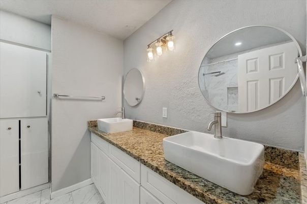 Bathroom, Dual Sink Vanities, Interior, Marble