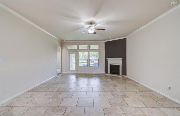 Empty room, Fireplace, Interior