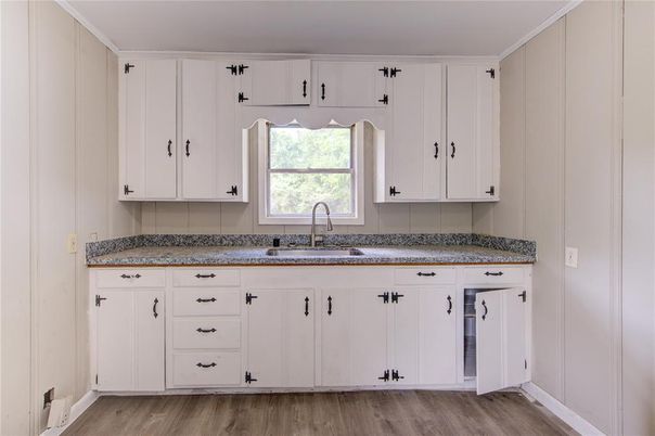 Interior, Kitchen, Wood Texture Flooring