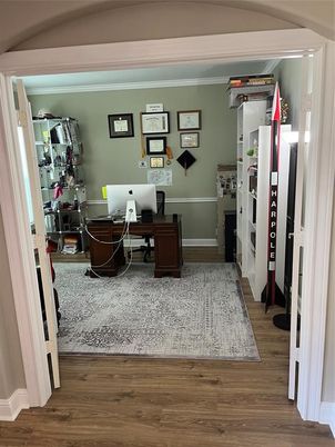 Home Office, Interior, Wood Texture Flooring