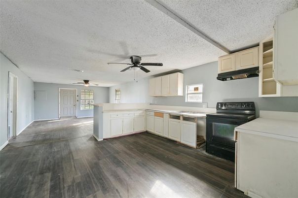 Interior, Kitchen, Wood Texture Flooring