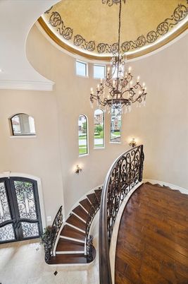 Chandelier, Interior, Wood Texture Flooring