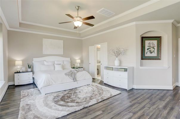 Bedroom, Interior, Wood Texture Flooring