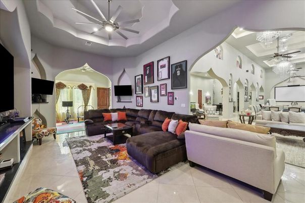 Interior, Living room, Recessed Lighting