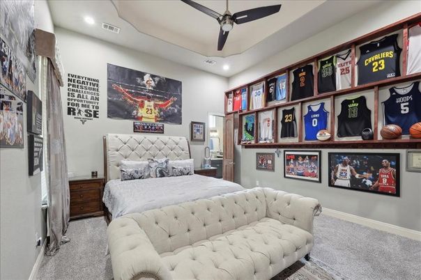 Bedroom, Interior, Recessed Lighting
