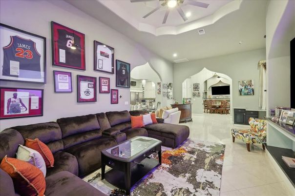 Interior, Living room, Recessed Lighting