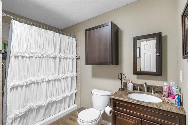 Bathroom, Interior, Wood Texture Flooring