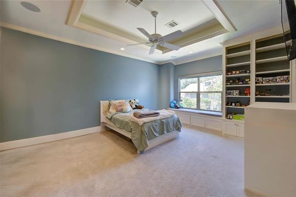 Bedroom, Interior, Recessed Lighting