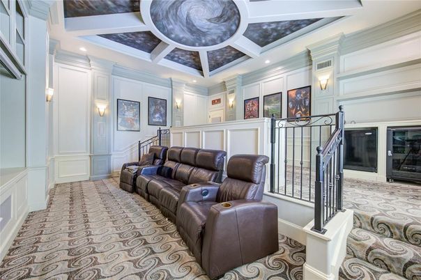 Home Theatre Room, Interior, Recessed Lighting, Theatre Room