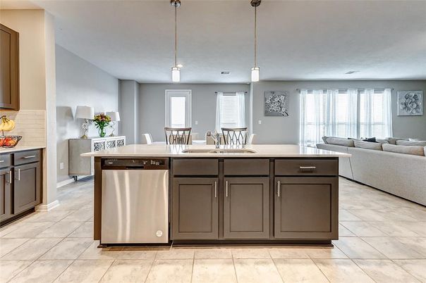 Dining room, Interior, Kitchen, Living room, Pendant Lights