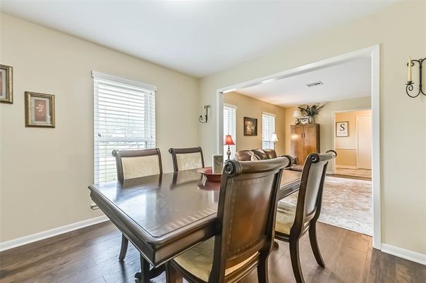 Dining room, Interior, Wood Texture Flooring