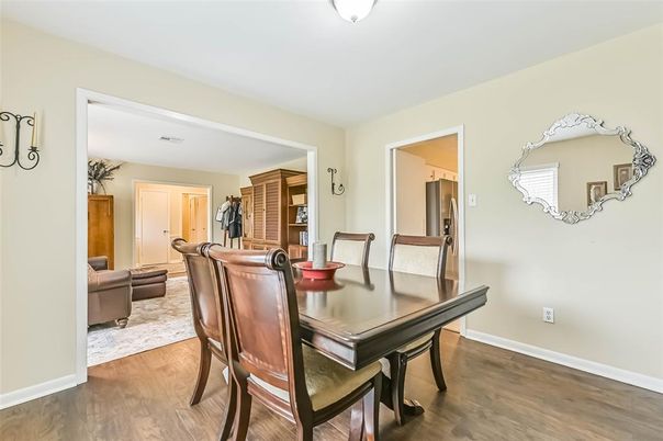 Dining room, Interior, Wood Texture Flooring
