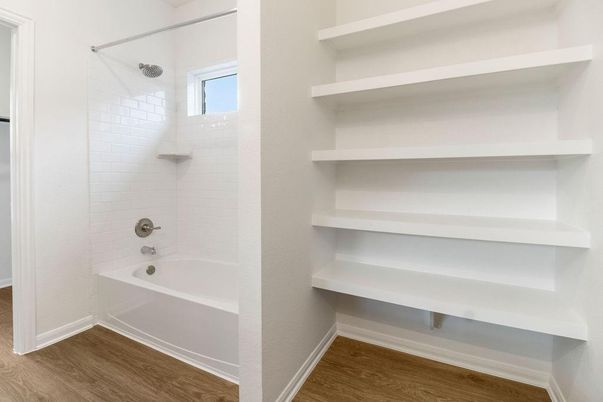 Bathroom, Interior, Wood Texture Flooring