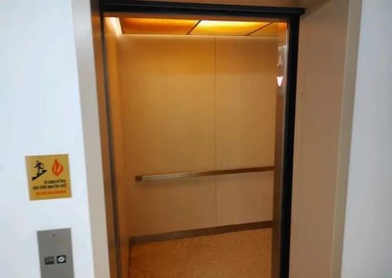 Elevator, Interior, Wooden Walls