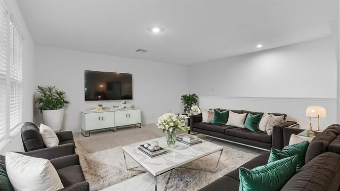 Interior, Living room, Recessed Lighting