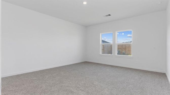Empty room, Interior, Recessed Lighting