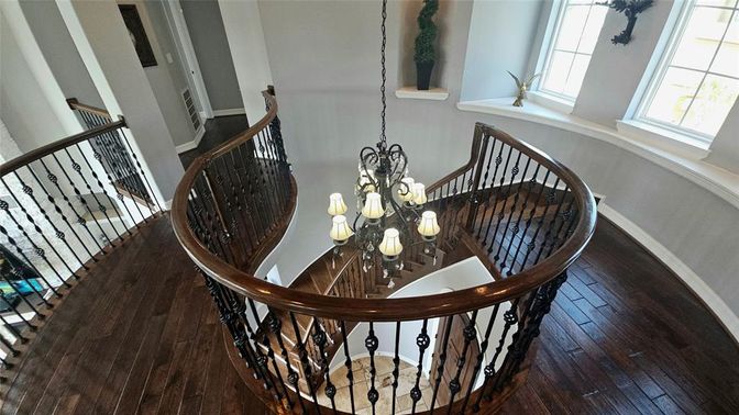 Chandelier, Interior, Wood Texture Flooring