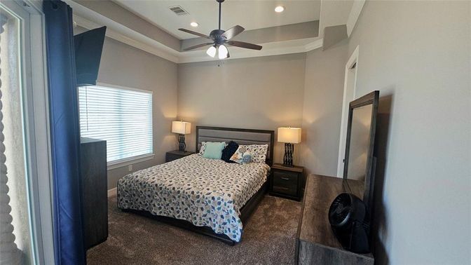 Bedroom, Interior, Recessed Lighting