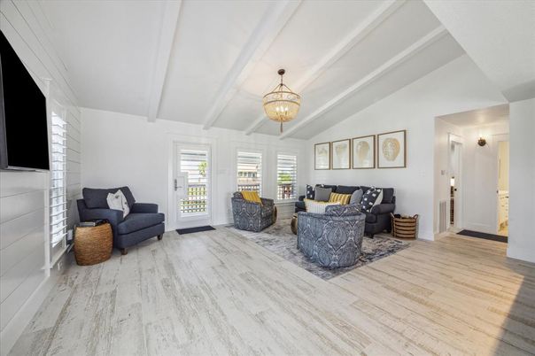Interior, Living room, Pendant Lights, Wood Texture Flooring