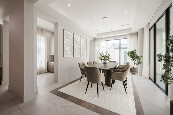 Dining room, Interior, Pendant Lights, Recessed Lighting