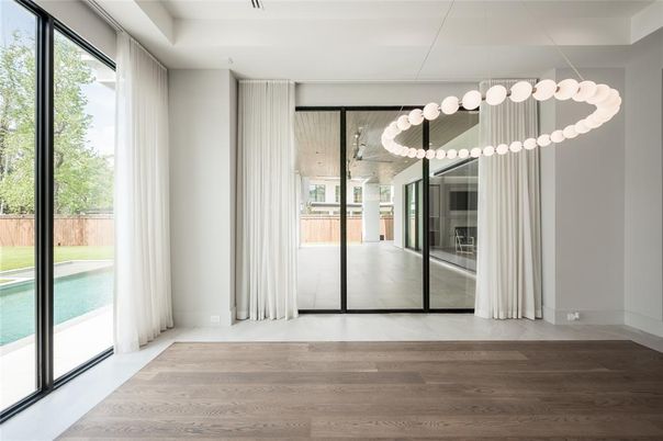 Interior, Pendant Lights, Wood Texture Flooring