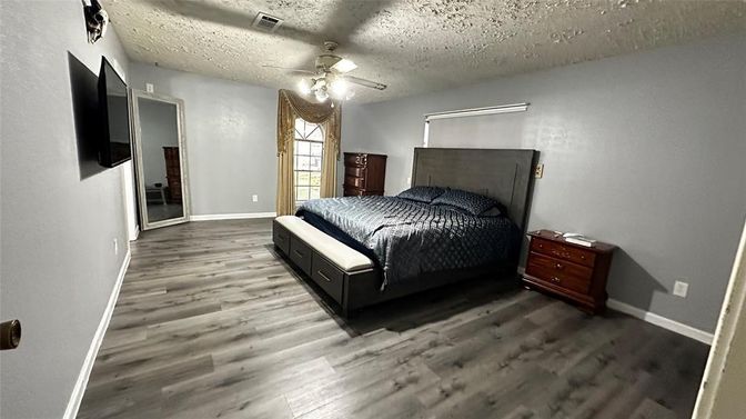 Bedroom, Interior, Wood Texture Flooring