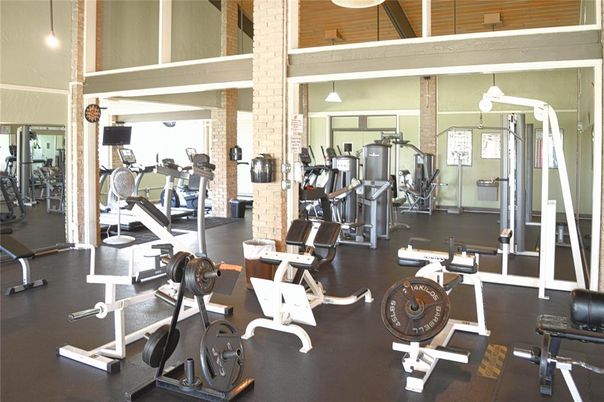 Fitness Equipment, Gym, Interior, Pendant Lights