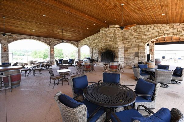 Exterior, Recessed Lighting, Stone Walls, Wooden Ceilings