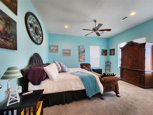 Bedroom, Interior, Recessed Lighting