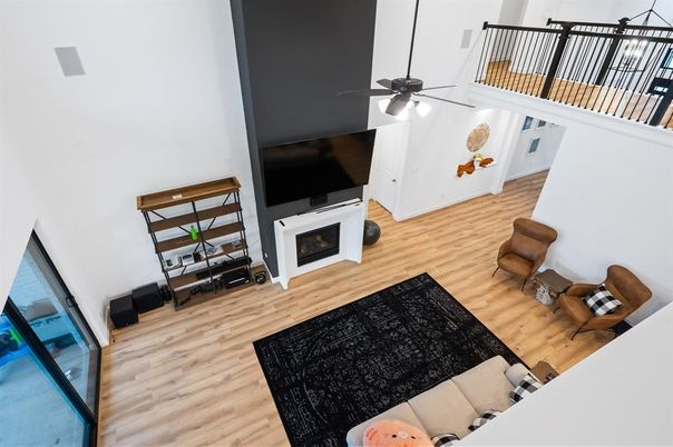 Fireplace, Interior, Living room, Wood Texture Flooring