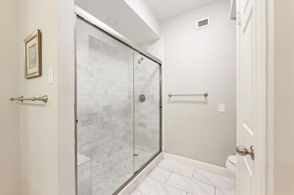 Bathroom, Glass Shower, Interior, Marble