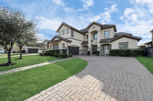 Attached, Backyard, Exterior, Facade, Mediterranean