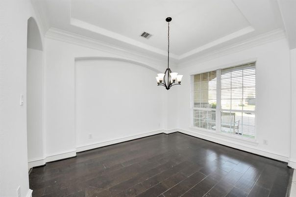 Chandelier, Empty room, Interior, Wood Texture Flooring