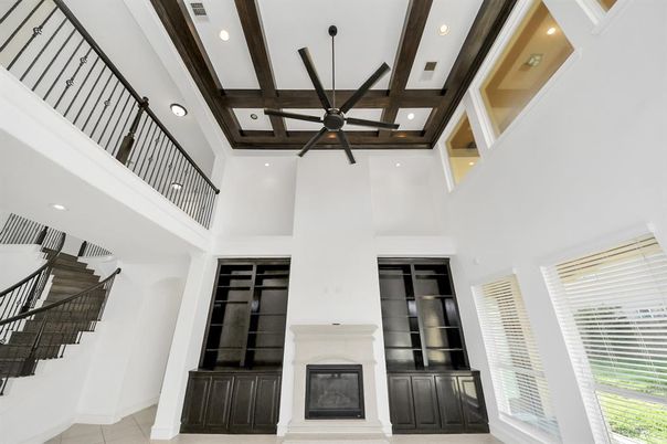 Interior, Recessed Lighting, Wooden Beams