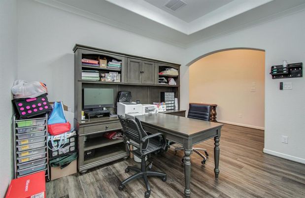 Home Office, Interior, Wood Texture Flooring