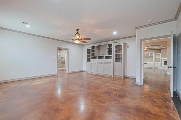 Empty room, Interior, Recessed Lighting