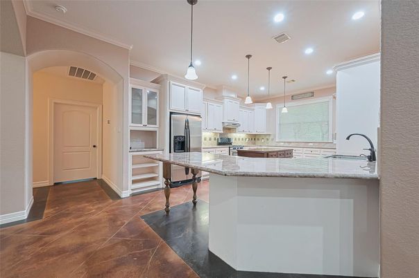 Interior, Kitchen, Pendant Lights, Recessed Lighting, Stainless Steel Appliances