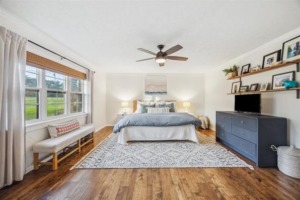 Bedroom, Interior, Wood Texture Flooring