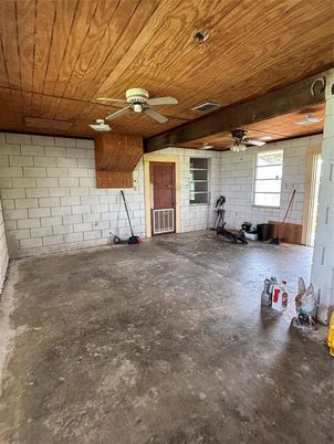 Interior, Stone Walls, Wooden Ceilings