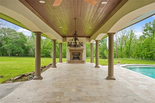 Backyard, Exterior, Fireplace, Pool