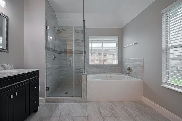 Bathroom, Glass Shower, Interior, Marble, Marble Walls