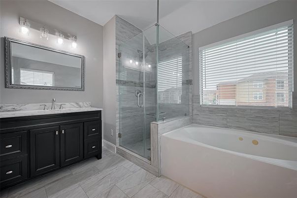 Bathroom, Glass Shower, Interior, Marble, Marble Walls