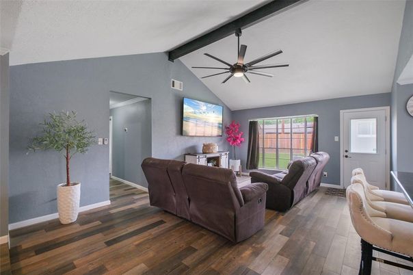 Interior, Living room, Wooden Beams, Wood Texture Flooring