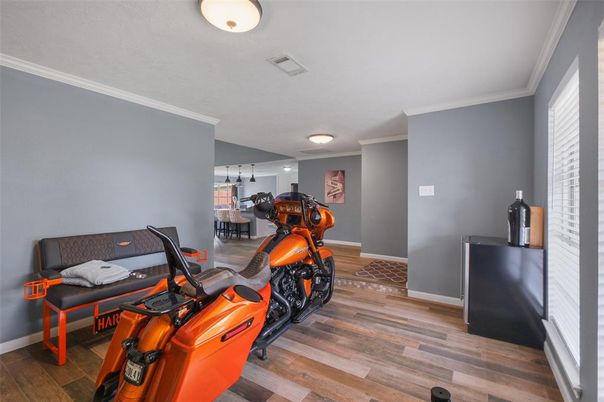 Fitness Equipment, Interior, Wood Texture Flooring