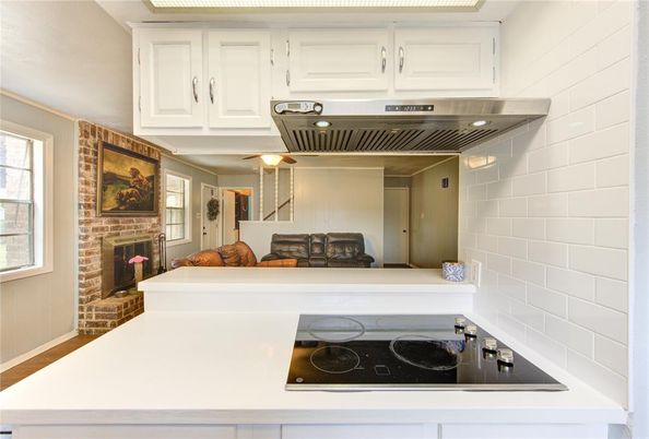 Fireplace, Interior, Kitchen, Stone Walls