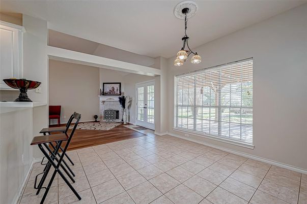Fireplace, Interior, Pendant Lights, Wood Texture Flooring