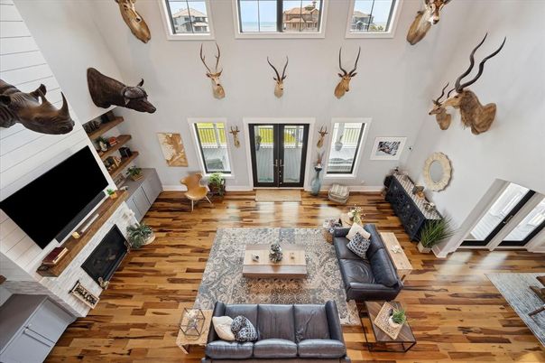 Fireplace, Interior, Living room, Wood Texture Flooring