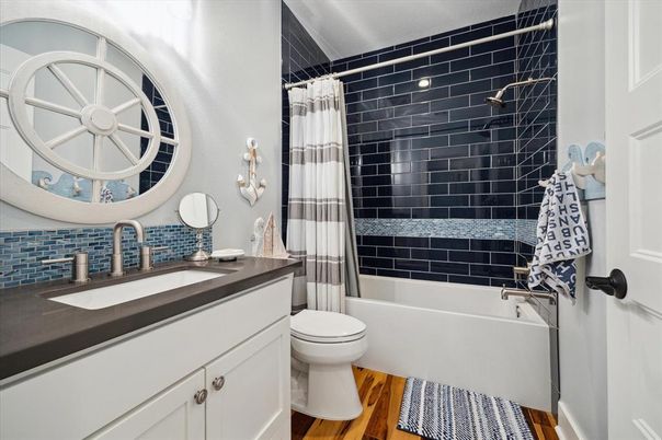 Bathroom, Interior, Wood Texture Flooring